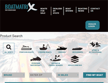 Tablet Screenshot of boatmatrix.com